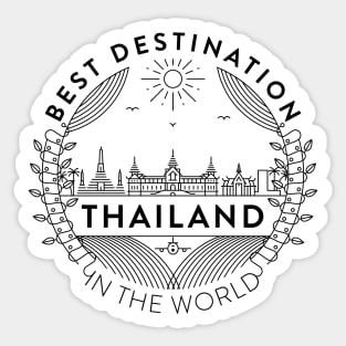 Thailand Minimal Badge Design Sticker